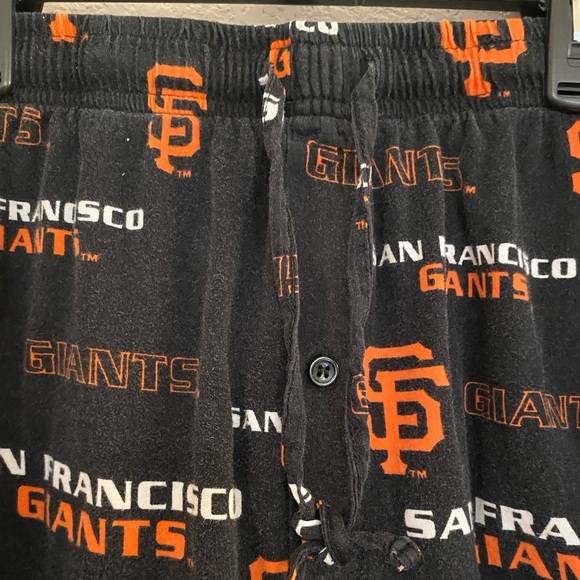 SF Giants Men’s Pajama Shorts Drawstring Adjustable Front, Size Large - Picture 2 of 3